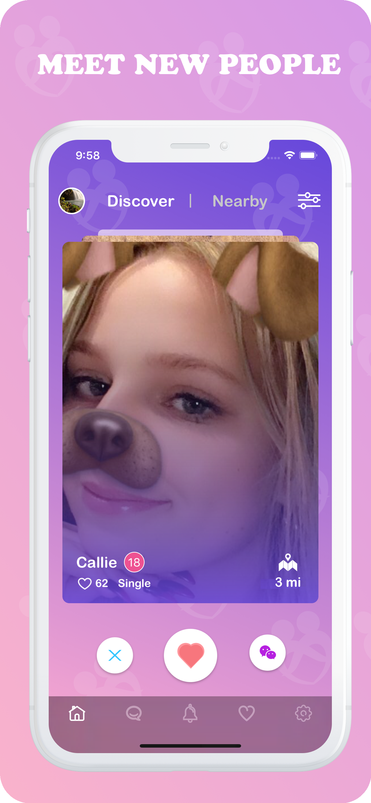 Discover people nearby in Local Dating