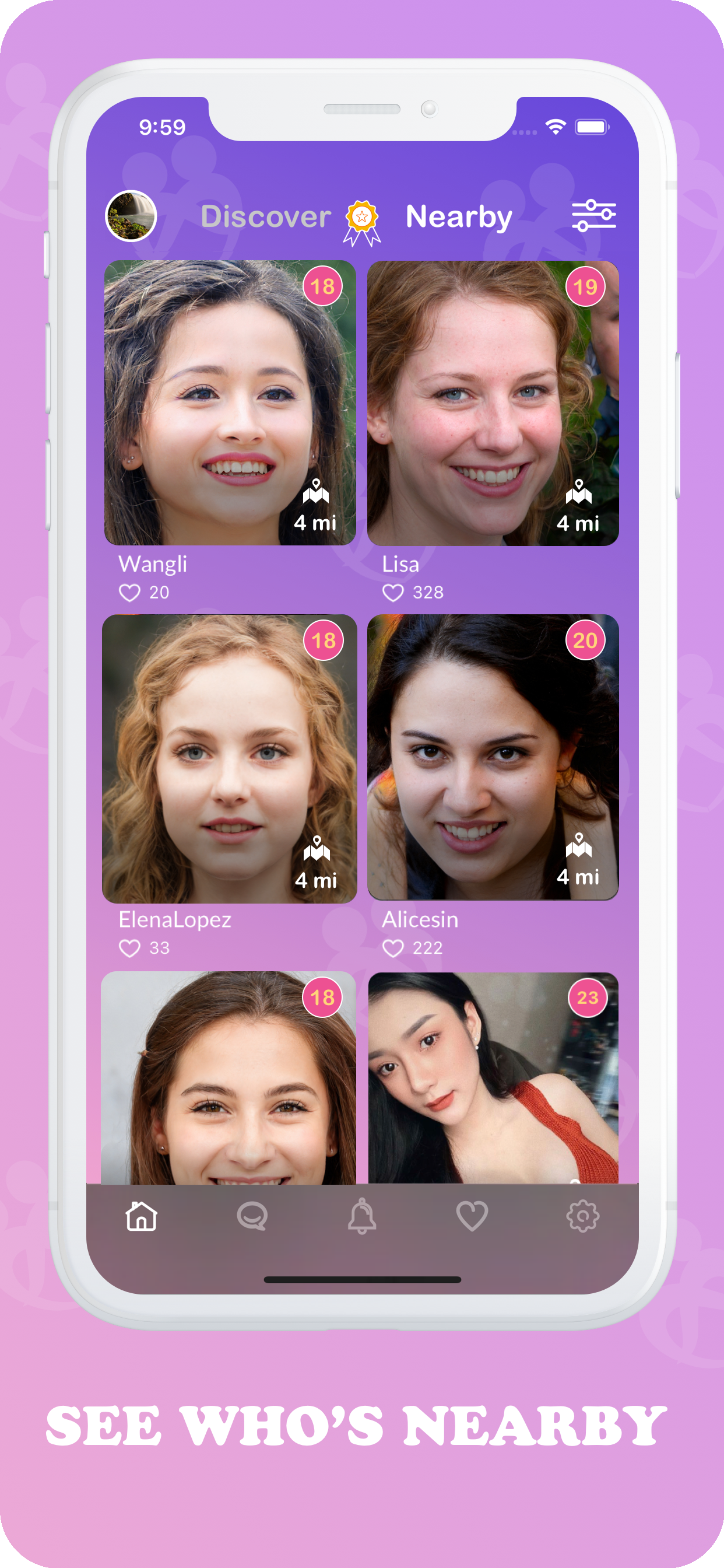 Chat with your matches in Local Dating